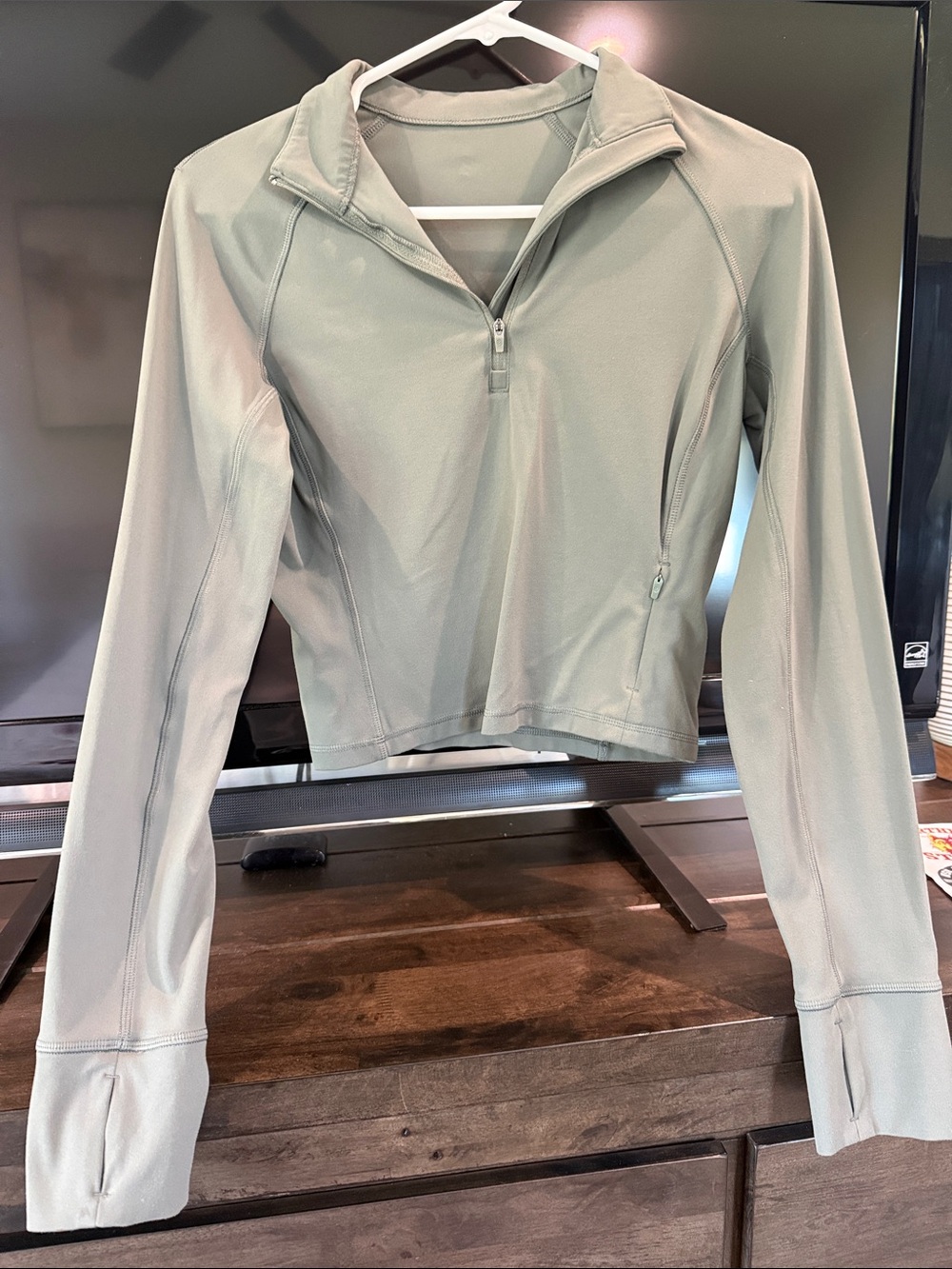 CRZ YOGA Butterluxe Half Zip Crop Top